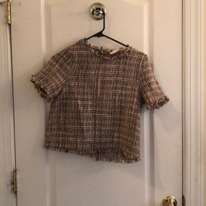 Tweed top from ZARA